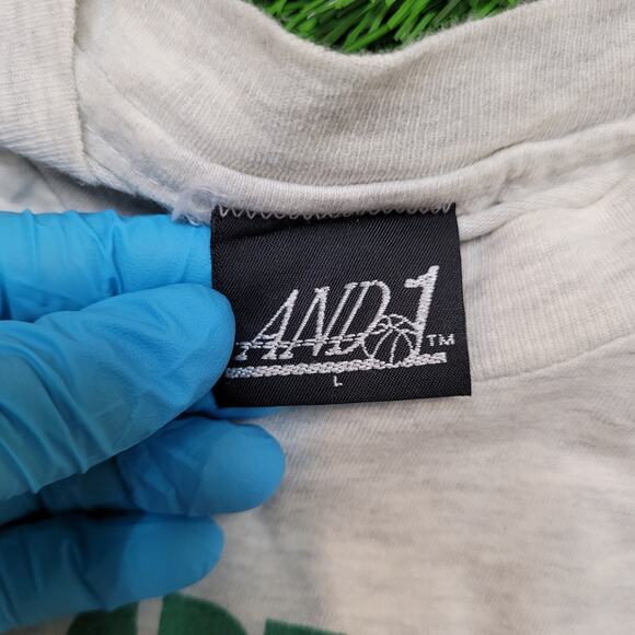 Vintage 90s AND 1 Trash Talk Tee Mens M USA Streetball Basketball - Picture 16 of 16